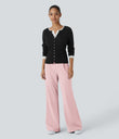 Halara Flex™ DayStretch High Waisted Pocket Work Flare Pants - Primrose Pink