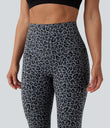 Halara UltraSculpt™ Leopard Print High Waisted Tummy Control Yoga Leggings with Pockets - Charcoal Mist Leopard