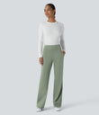 Halara Flex™ DayStretch Mid Rise Side Zipper Pocket Work Flare Pants - Asparagus
