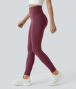 Halara UltraSculpt™ High Waisted Tummy Control Pocket Shaping Training Leggings - Evening Red