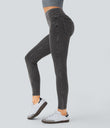 Halara Flex™ High Waisted Pocket Denim Casual Leggings - Hemp Black Denim