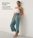 Breezeful™ High Waisted Crossover Quick Dry Resort Pants with Pockets - Stone Blue