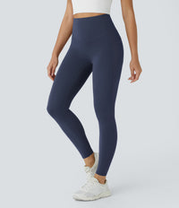 Halara UltraSculpt™ High Waisted Butt Lifting Tummy Control Pocket Shaping Workout Leggings - Mood Indigo