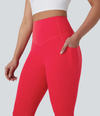 Halara UltraSculpt™ High Waisted Butt Lifting Tummy Control Pocket Shaping Workout Leggings - Aura Orange
