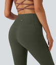 Halara UltraSculpt™ High Waisted Tummy Control Pocket Shaping Yoga Bootcut Leggings - Deep Woodland Green