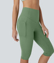 Halara UltraSculpt™ High Waisted Tummy Control Pedal Pusher Yoga Leggings with Pockets - Kashmir