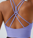 OneForm Seamless Flow Low Support Ruched Double Straps Sports Bra A-D Cups - Easter Egg