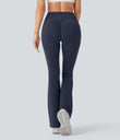 Halara UltraSculpt™ High Waisted Scrunch Butt Lifting Tummy Control Pocket Shaping Yoga Bootcut Leggings - Mood Indigo