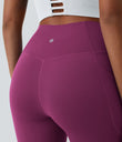 SoftlyZero™ Crossover Pocket Plain Leggings-UPF50+ - Ume Purple