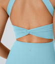 Backless Twisted Active Dress - Spun Sugar