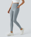 Halara UltraSculpt™ High Waisted Tummy Control Pocket Shaping Training Leggings - Blue Flower Gray