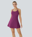SoftlyZero™ Plush Backless Active Dress - Ume Purple