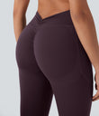 Halara UltraSculpt™ High Waisted Tummy Control Butt Lifting Ruched Pocket Shaping Yoga Leggings - Night's Purple