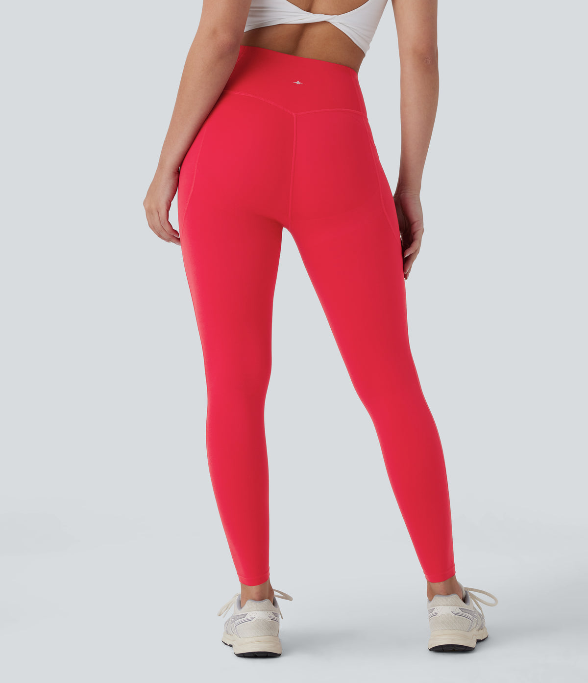 Halara UltraSculpt™ High Waisted Butt Lifting Tummy Control Pocket Shaping Workout Leggings - Aura Orange