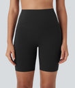 Halara UltraSculpt™ High Waisted Butt Lifting Tummy Control Pocket Shaping Training Biker Shorts 7'' - Black