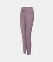SoftlyZero™ Plush High Waisted Drawstring Pocket Plain Full Length Joggers - Mauve