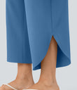 Breezeful™ High Waisted Tummy Control Split Hem Quick Dry Resort Pants with Pockets - Pacific Coast