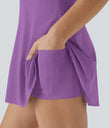 SoftlyZero™ Airy Backless Twisted Cool Touch Dance Active Dress-Easy Peezy Edition - Dewberry