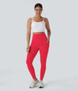 Halara UltraSculpt™ High Waisted Butt Lifting Tummy Control Pocket Shaping Workout Leggings - Aura Orange