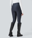 High Waisted Sheen 7/8 Leggings with Pockets - Blue Nights