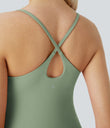 SoftlyZero™ Plush Backless Active Dress - Asparagus
