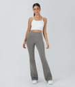 DayStretch High Waisted Pocket Flare Yoga Leggings - Silent Storm