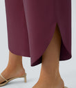 Breezeful™ High Waisted Crossover Quick Dry Resort Pants with Pockets - Amaranth