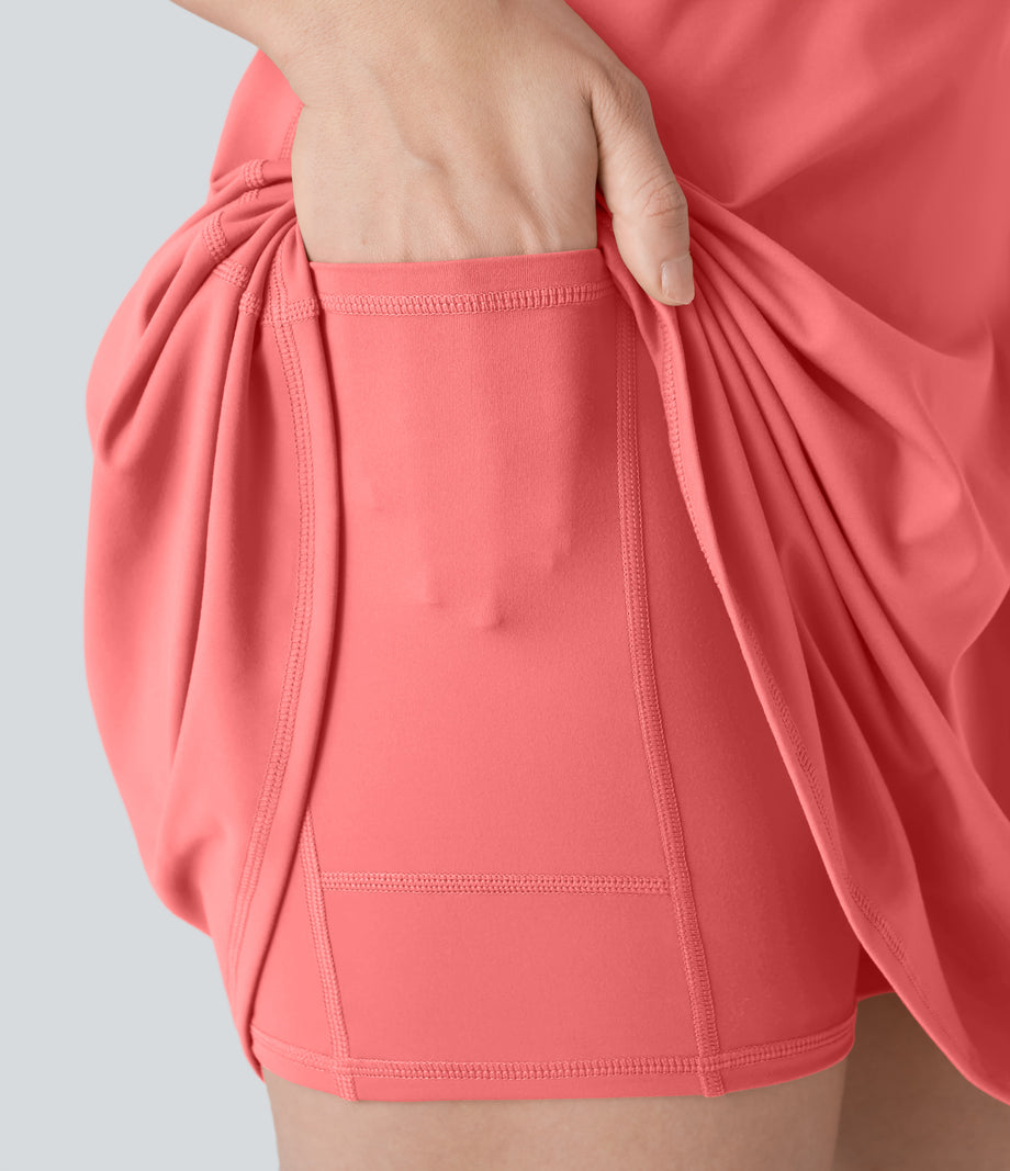 SoftlyZero™ Plush Backless Active Dress-Longer Length-Easy Peezy Edition - Shell Pink