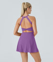 Backless Twisted Active Dress - Dewberry
