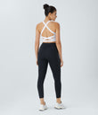 SoftlyZero™ Airy Square Neck Backless Crisscross Cropped Cool Touch Yoga Tank Top-UPF50+ - White