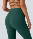 Halara UltraSculpt™ High Waisted Tummy Control Pocket Shaping Yoga Bootcut Leggings - June Bug