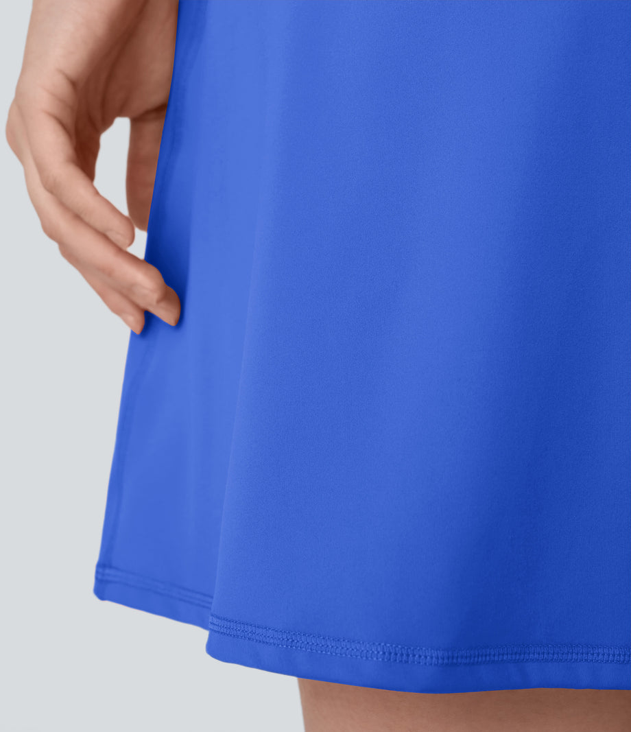 SoftlyZero™ Plush Backless Active Dress-Longer Length-Easy Peezy Edition - Lotus Blue