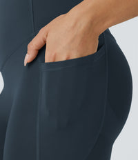 Halara UltraSculpt™ High Waisted Butt Lifting Tummy Control Pocket Shaping Workout Leggings - Carbon