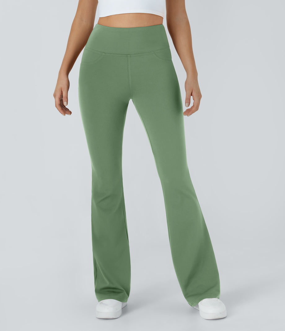 DayStretch High Waisted Pocket Flare Yoga Leggings - Kashmir