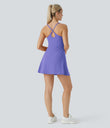SoftlyZero™ Plush Backless Active Dress - Misty Lavender