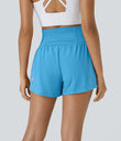 SoftlyZero™ Airy Super High Waisted 2-in-1 Cool Touch Yoga Shorts with Pockets - Swim Cap