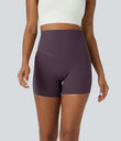Halara UltraSculpt™ High Waisted Tummy Control Side Pocket Shaping Training Biker Shorts 5'' - Night's Purple