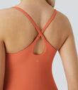 SoftlyZero™ Plush Backless Active Dress - Orange Rust