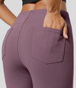 Halara Flex™ High Waisted Back Side Pocket Slight Flare Work Pants - Moonscape