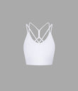 OneForm Seamless Flow Low Support Ruched Double Straps Sports Bra A-D Cups - White