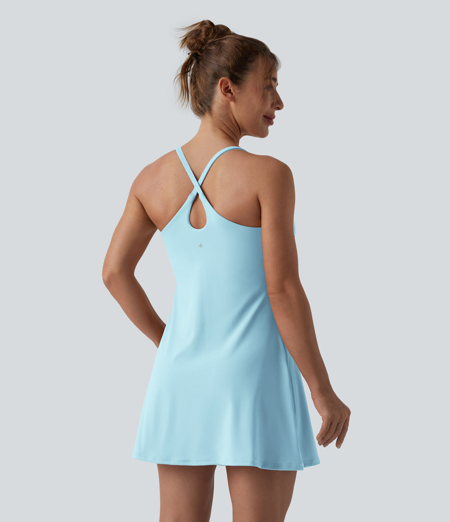 Softlyzero™ Plush Backless Active Dress-Easy Peezy Edition DD-F - Spun Sugar
