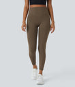 Halara UltraSculpt™ High Waisted Scrunch Butt Lifting Tummy Control Pocket Shaping Training Leggings - Thick Earthy Brown