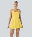 SoftlyZero™ Airy Backless Twisted Cool Touch Dance Active Dress-Easy Peezy Edition - Goldfinch