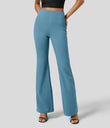 Halara Flex™ High Waisted Back Side Pocket Slight Flare Work Pants - Blue Heaven