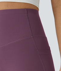 Halara UltraSculpt™ High Waisted Butt Lifting Tummy Control Pocket Shaping Workout Leggings - Night's Purple