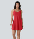 SoftlyZero™ Plush Molded Cups Low Support Dance Active Dress-Easy Peezy Edition A-D Cups - Mars Red