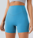 Halara UltraSculpt™ High Waisted Scrunch Butt Lifting Tummy Control Pocket Shaping Workout Biker Shorts 5'' - Swim Cap