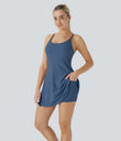SoftlyZero™ Plush Backless Active Dress - Dark Turquoise