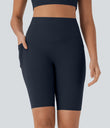 Halara UltraSculpt™ High Waisted Tummy Control Pocket Shaping Training Biker Shorts 9'' - Carbon