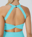 SoftlyZero™ Airy Backless Twisted Cool Touch Dance Active Dress-Easy Peezy Edition - Loka Blue